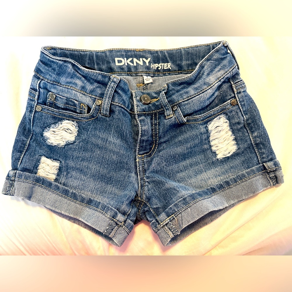 DKNY Hipster Denim Shorts